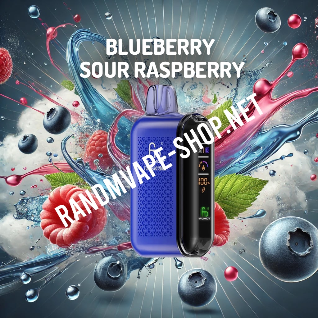 RandM Tornado Vape 20000 Blueberry Sour Raspberry