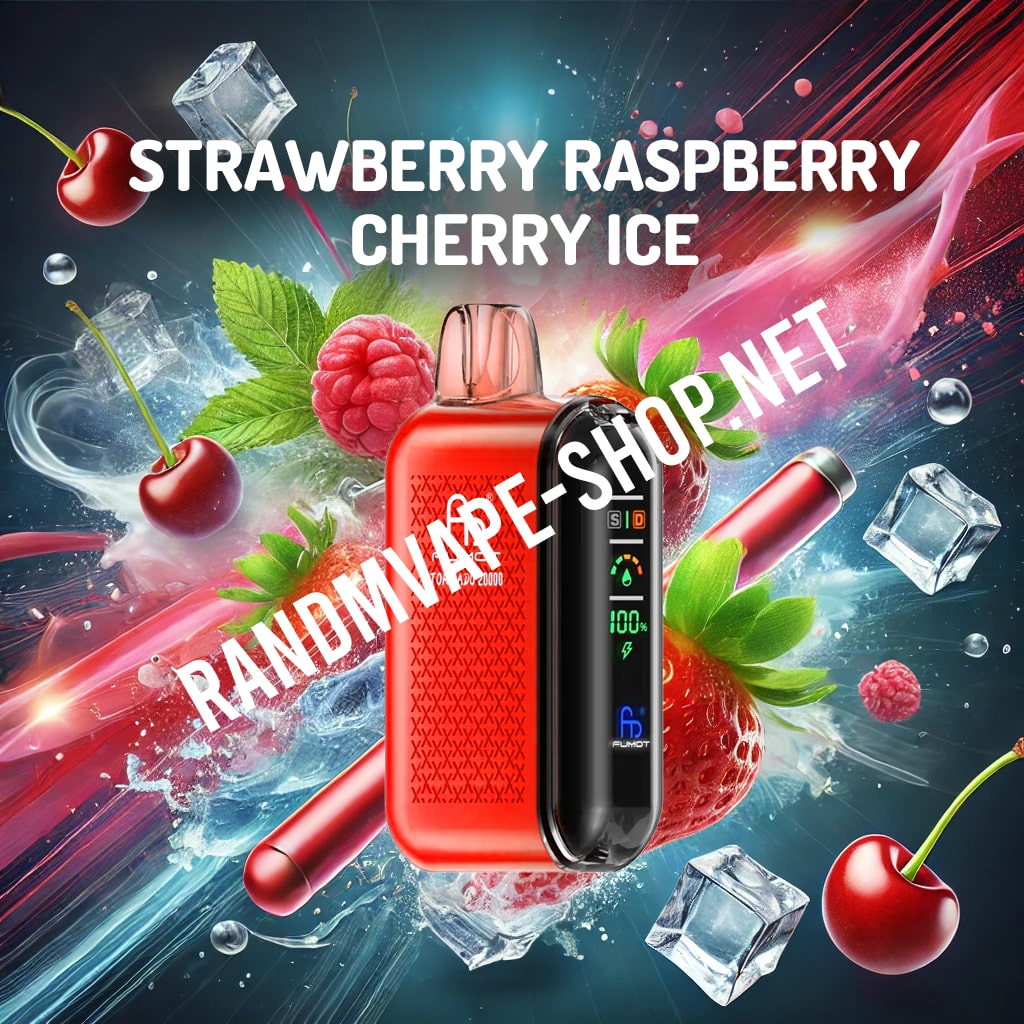 RandM Tornado Vape 20000 Strawberry Raspberry Cherry Ice